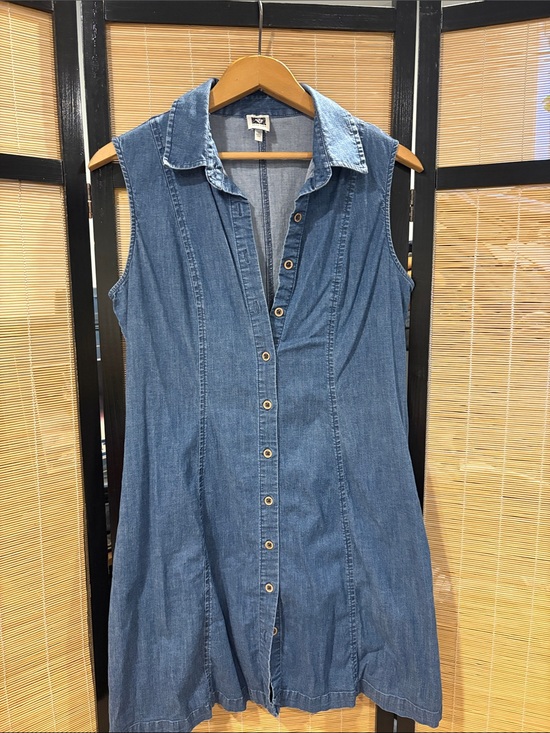 Anne Klein Dresses & Skirts - Anne Klein Sleeveless Denim Midi Dress in Blue
